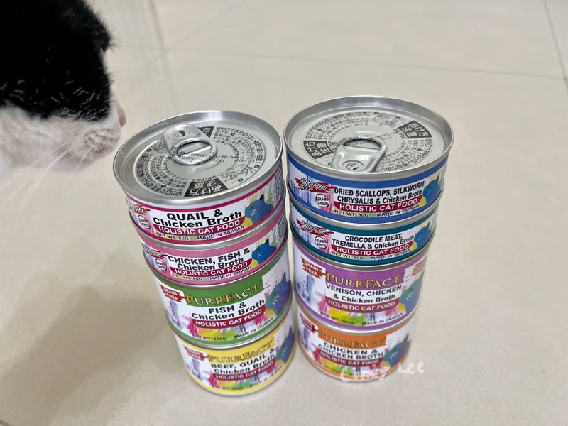 女人知己試用大隊,口碑行銷,部落客行銷,PURRFACT 波菲特貓用主食罐,主食罐,PURRFACT波菲特,貓主食罐,貓罐,PURRFACT波菲特貓用主食罐,魚肉蔓越莓主食罐,鮮嫩雞主食罐,鹿肉雞肉主食罐,牛肉鵪鶉貓主食罐,干貝蠶蛹配方,鱷魚肉白木耳配方,雞肉魚肉配方,安心鶉配方,評價,體驗,適口性佳,心得,成貓適用,高齡貓適用,質地是慕絲狀